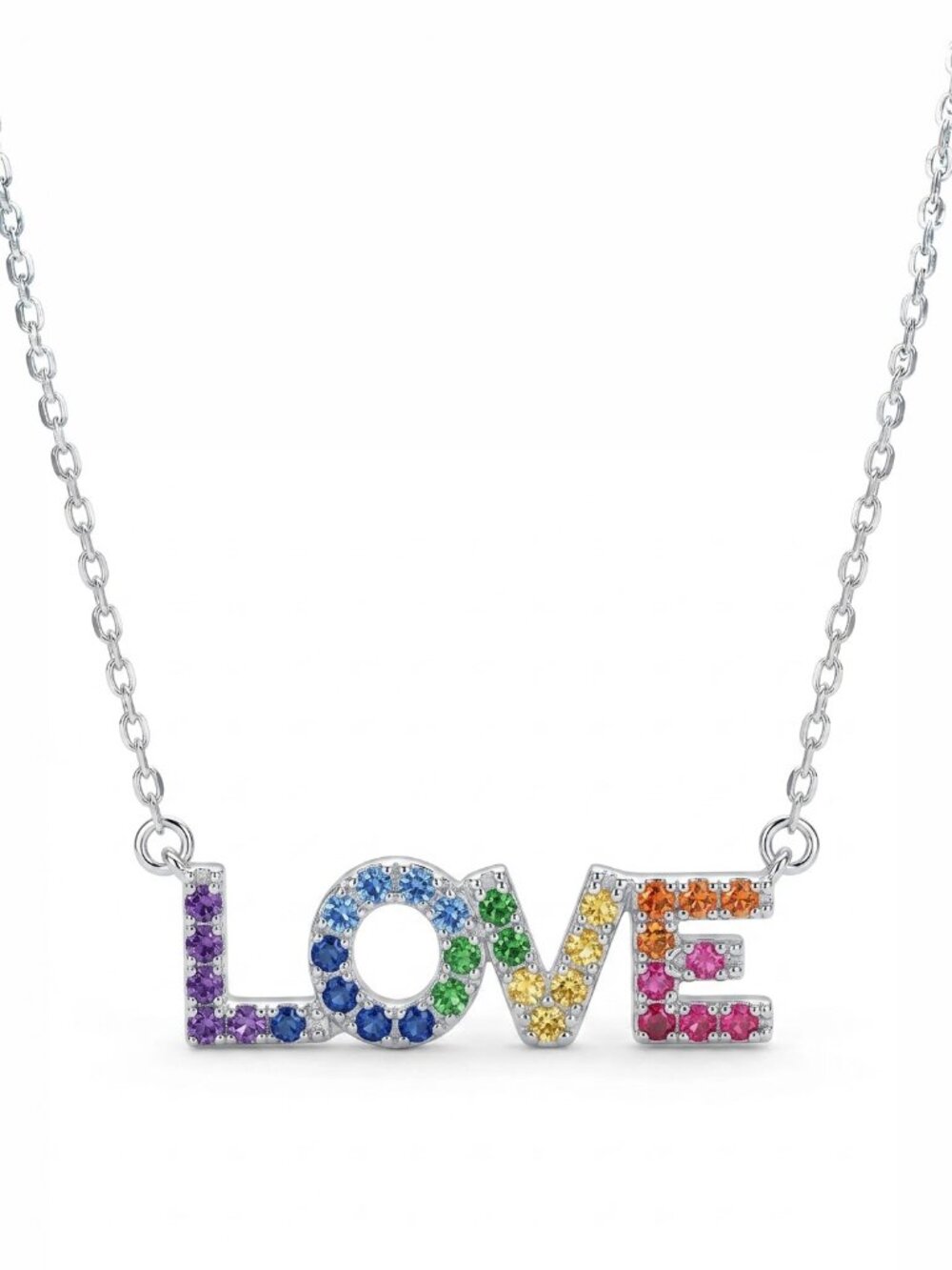 LOVE is LOVE Necklace, Charmed Aroma Rainbow Collection Pride